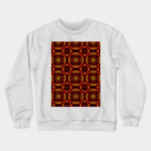 Warm Plaid Rings Crewneck Sweatshirt